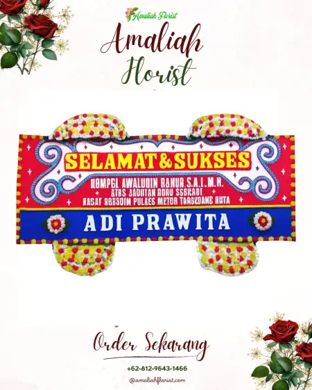 Papan Bunga Ucapan Selamat Tlogorandu